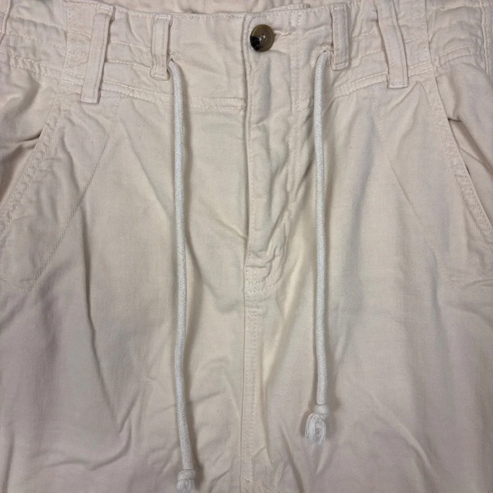FREE PEOPLE Front Split‎ Maxi Skirt Ecru White Cream Women Size 0 Casual Cotton